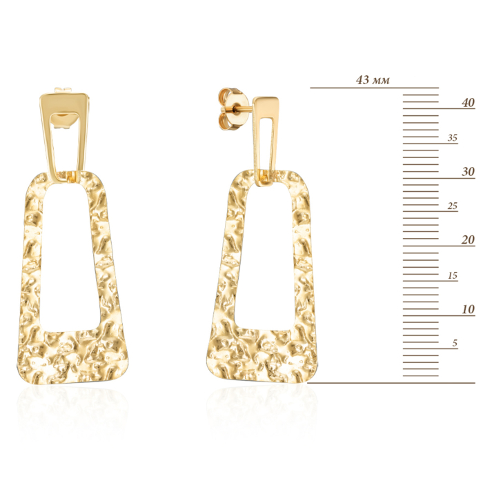 Срібні сережки. Артикул ORT  8782 G-E/20