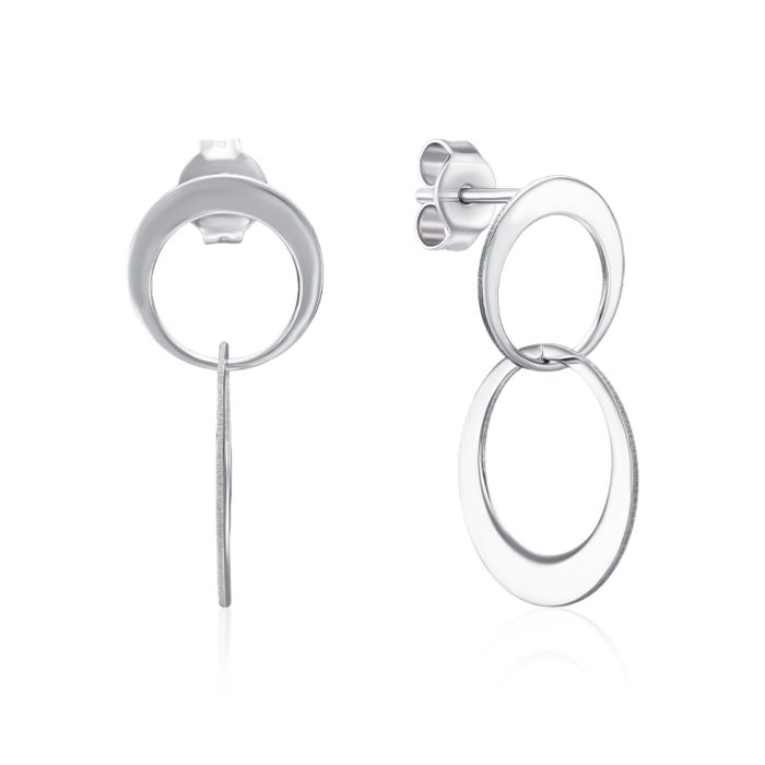 Серебряные серьги. Артикул ORT  8784 RH-E/12