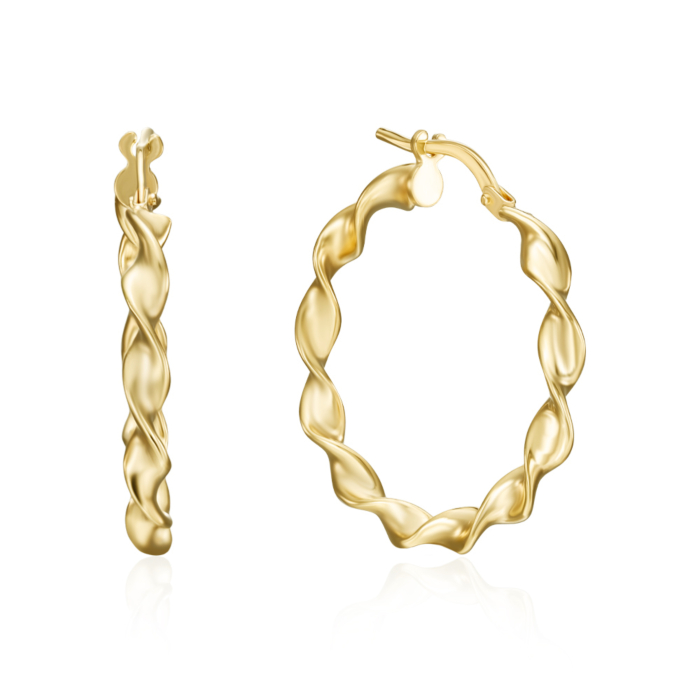 Срібні сережки. Артикул ORT  8848 G-E/20