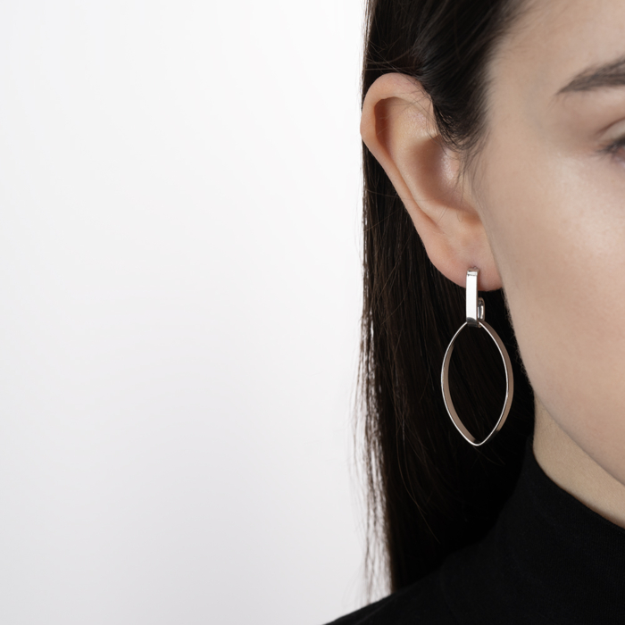 Серебряные серьги. Артикул ORT  8937 RH-E/12