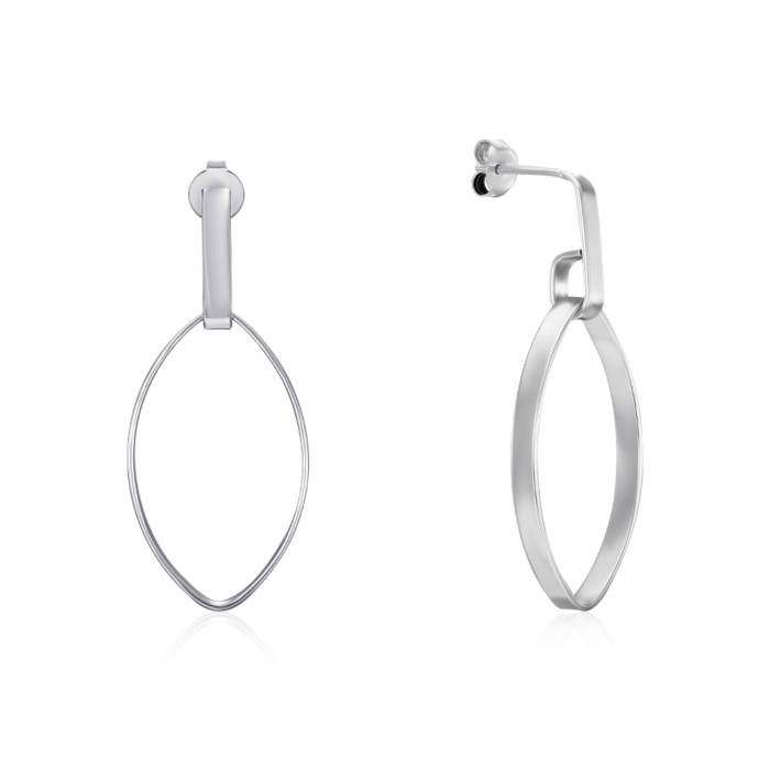 Серебряные серьги. Артикул ORT  8937 RH-E/12