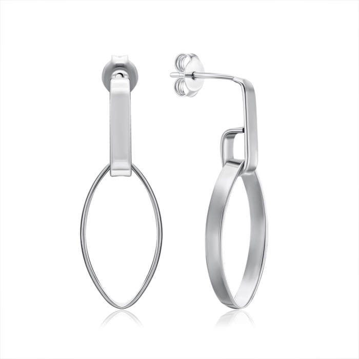 Серебряные серьги. Артикул ORT  8938 RH-E/12