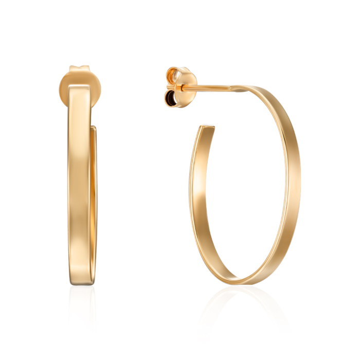 Срібні сережки. Артикул ORT  8947 G-E/20