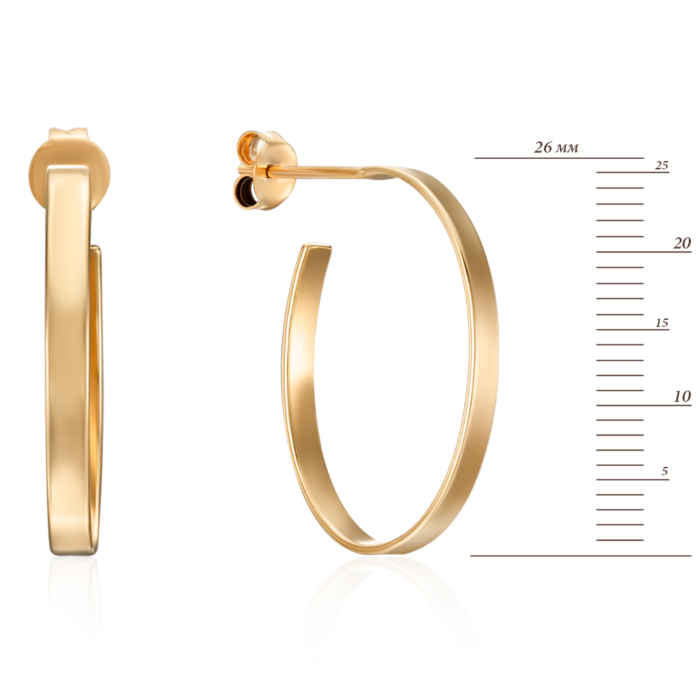 Срібні сережки. Артикул ORT  8947 G-E/20