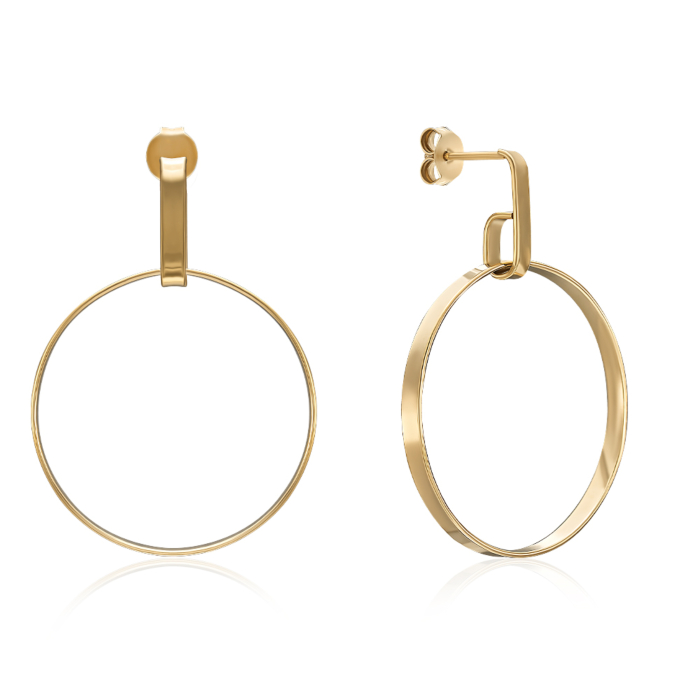 Серебряные серьги. Артикул ORT  8950 G-E/20