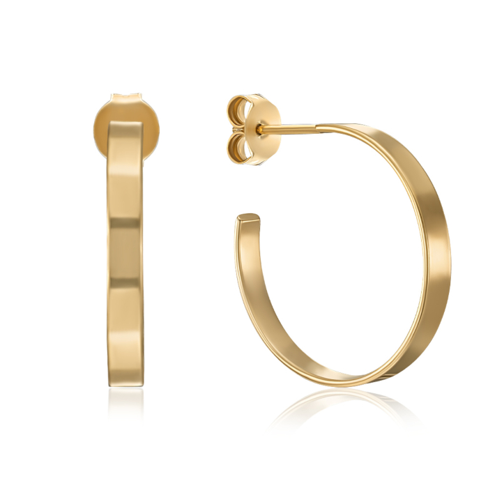 Серебряные пуссеты. Артикул ORT  8955 G-E/20