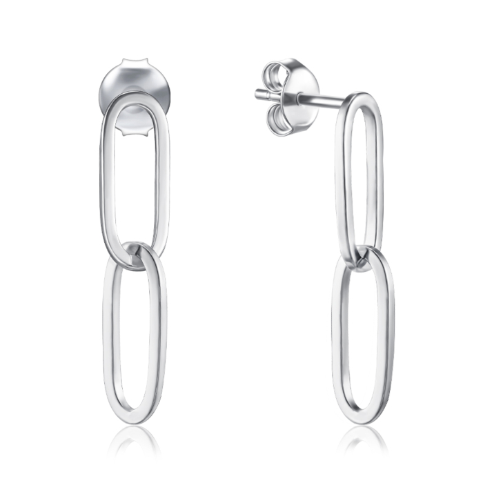 Серебряные серьги. Артикул ORT  8563 G-E/12