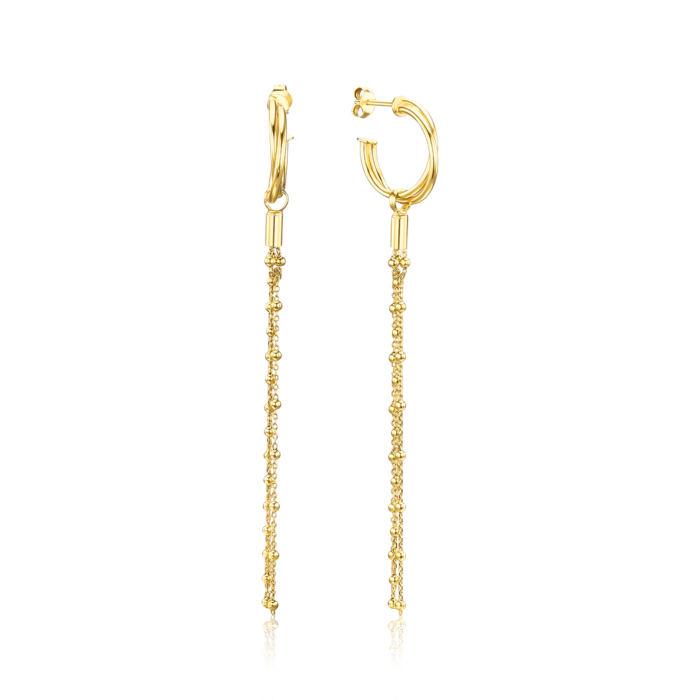 Срібні позолочені сережки ORT 8621 G-E/20