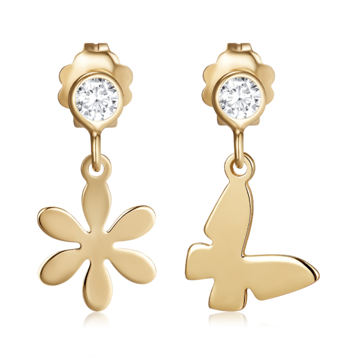 Срібні сережки з фіанітами. Артикул ORT_9088-E/20/1