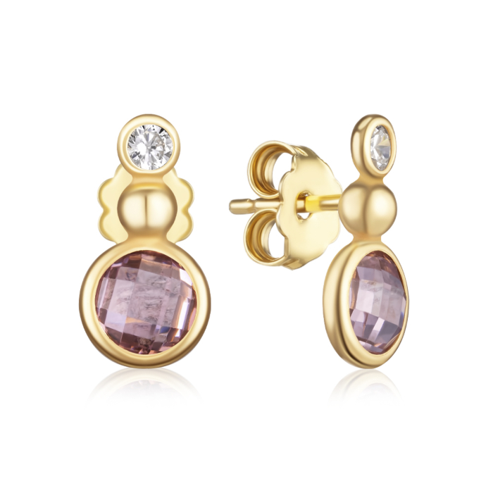 Серебряные серьги с фианитами. Артикул ORT_9103-E/20/1506