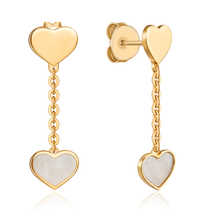 Срібні сережки з перламутром. Артикул ORT_9156-E/20/1101