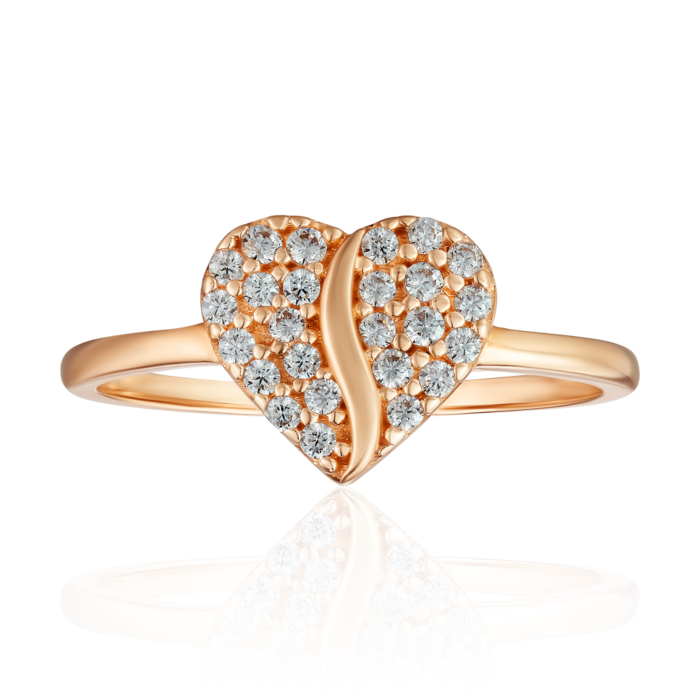 Золота каблучка Серце P-109-R/01/1