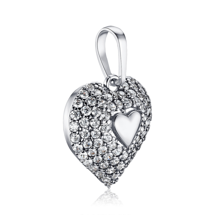 Серебряная подвеска с фианитами P-1144-P/12/1