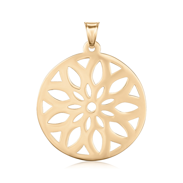 Золота підвіска без вставки. Артикул P-1191-P/01