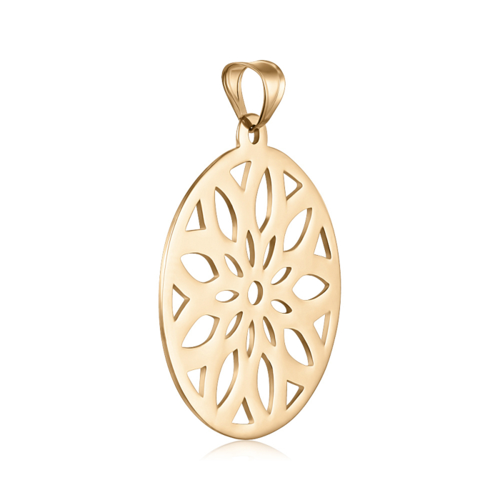 Золота підвіска без вставки. Артикул P-1191-P/01