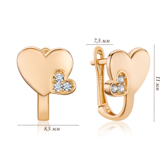 Золоті сережки. Артикул P-1640-E/01/1