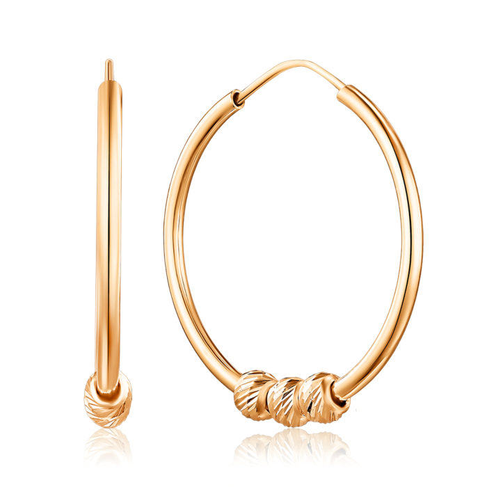 Золотые серьги. Артикул P-1654-E/01