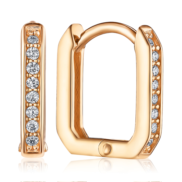 Золотые серьги. Артикул P-1661-E/01/1