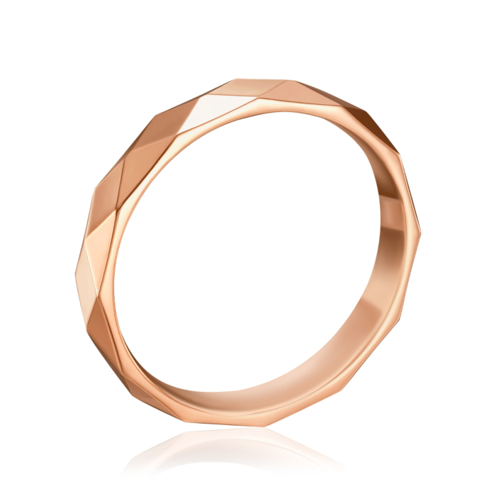 Золота обручка. Артикул P-1693-RR/01