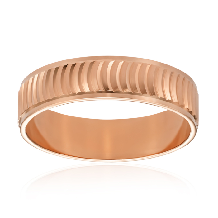 Золота обручка. Артикул P-1696-RR/01