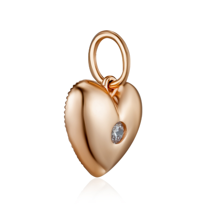 Золота підвіска з фіанітом. Артикул P-170-P/01/1