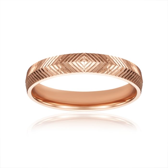 Золота обручка. Артикул P-1727-RR/01