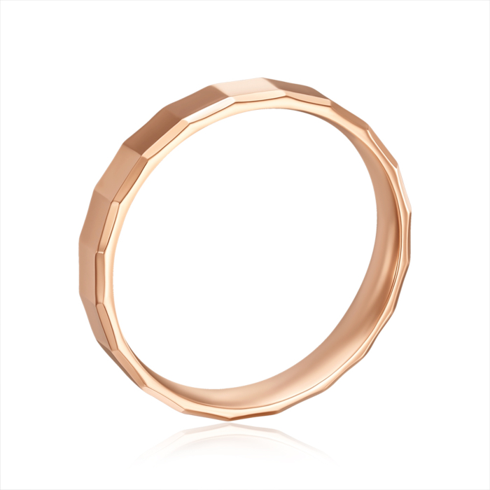 Золота обручка. Артикул P-1761-RR/01