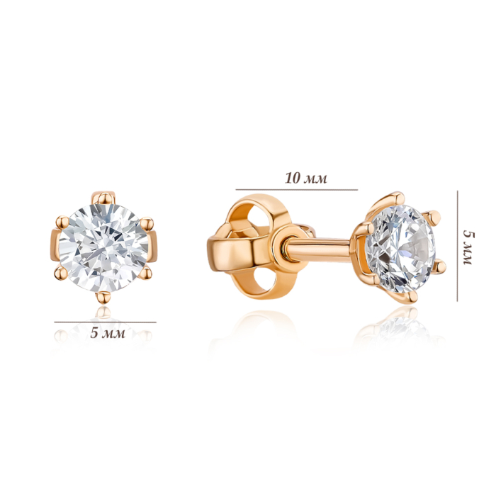 Золотые серьги. Артикул P-181-E/01/1