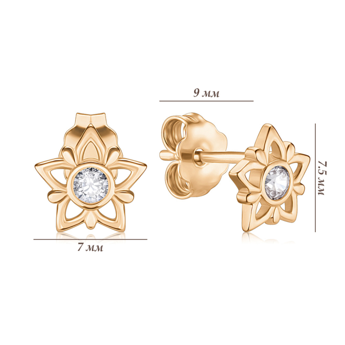 Золоті сережки. Артикул P-1818-E/01/1
