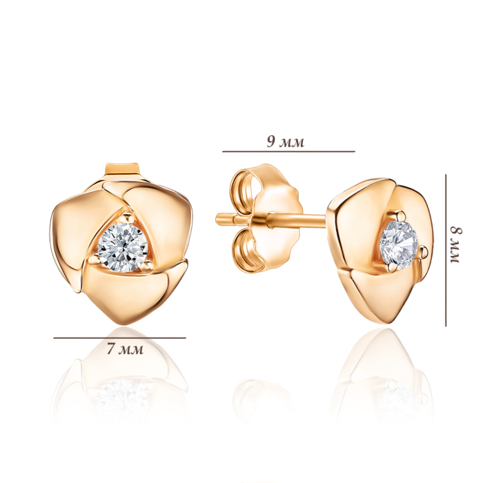 Золотые серьги. Артикул P-1826-E/01/1