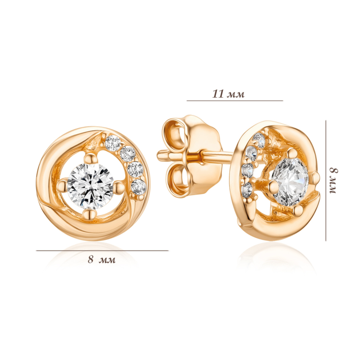 Золотые серьги. Артикул P-1828-E/01/1