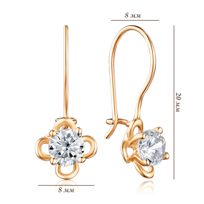 Золотые серьги. Артикул P-1842-E/01/1