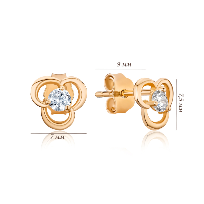 Золотые серьги. Артикул P-1877-E/01/1