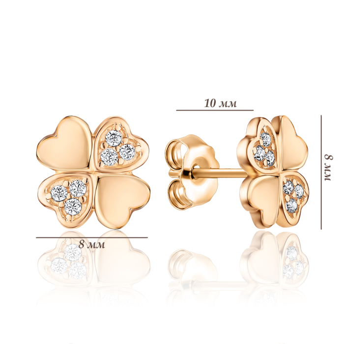 Золотые серьги. Артикул P-1883-E/01/1