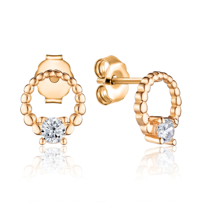 Золотые серьги. Артикул P-1887-E/01/1