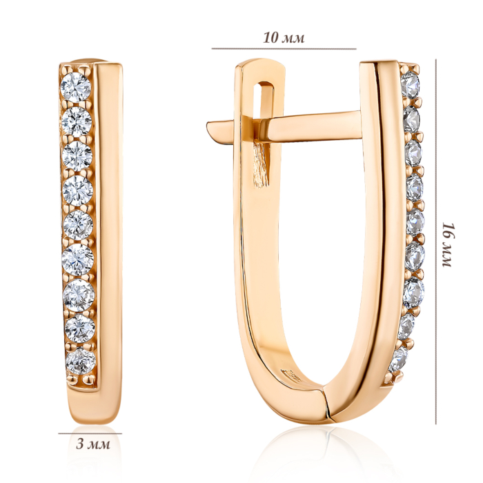 Золоті сережки. Артикул P-1917-E/01/1