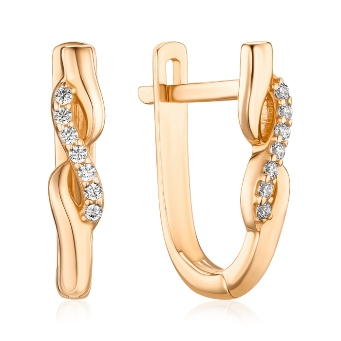 Золотые серьги. Артикул P-1918-E/01/1