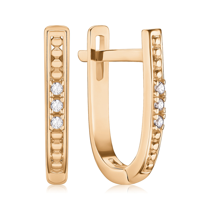 Золотые серьги. Артикул P-1919-E/01/1