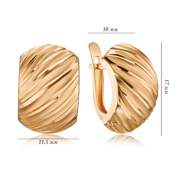 Золотые серьги P-193-E/01