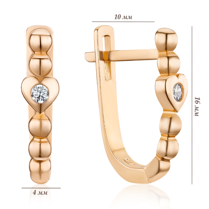 Золоті сережки. Артикул P-1930-E/01/1