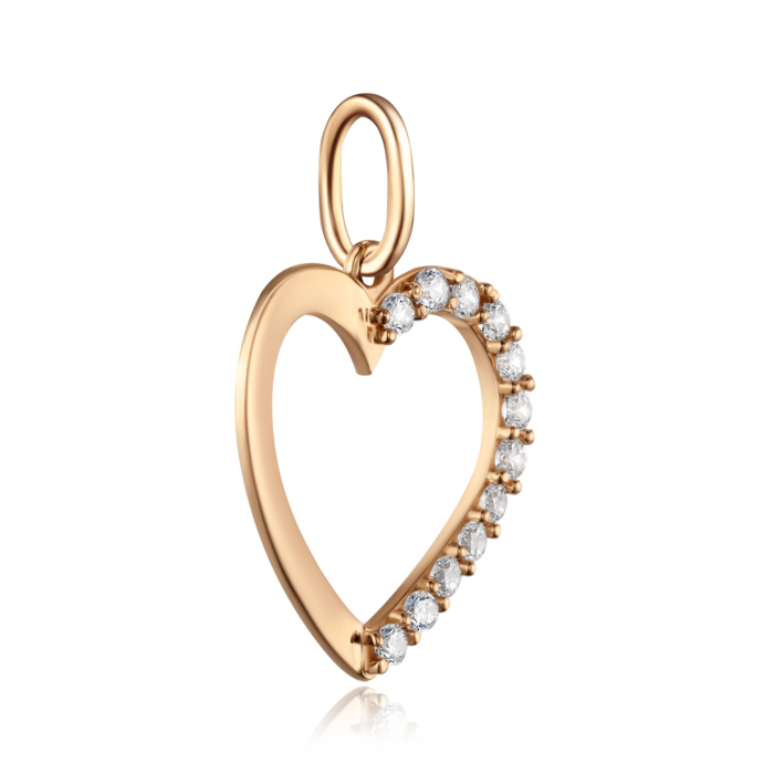 Золота підвіска з фіанітами. Артикул P-1936-P/01/1