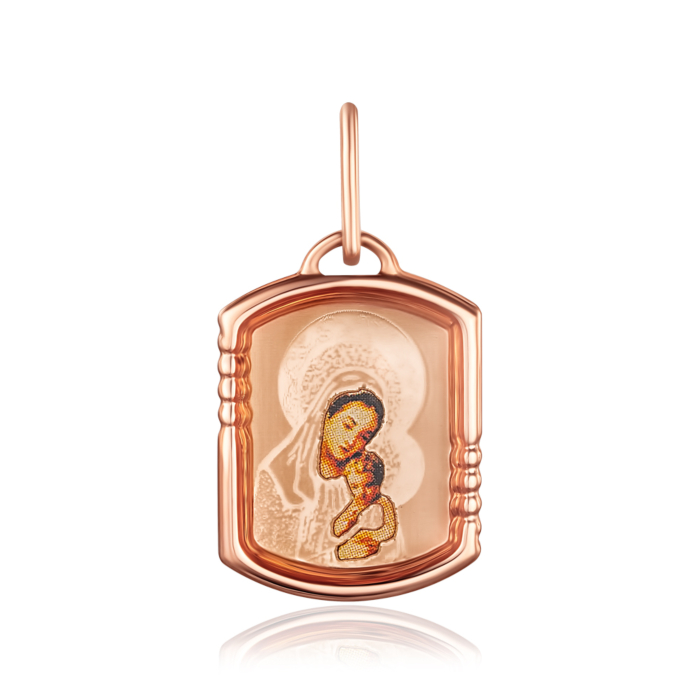 Золотая подвеска с эмалью. Артикул P-197-P/01/4531