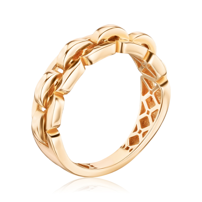 Золота каблучка з алмазною гранню P-2028-R/01