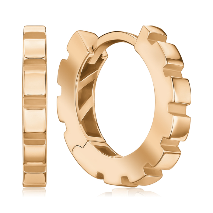 Золоті сережки-конго P-2069-E/01