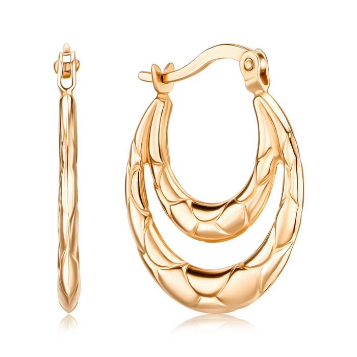 Золотые серьги. Артикул P-222-E/01