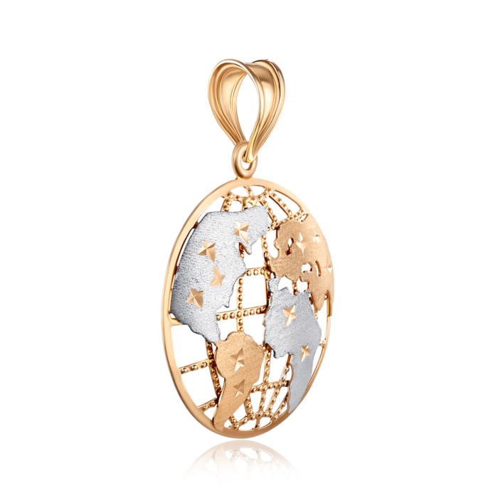 Золота підвіска з алмазною гранню P-288-P/01