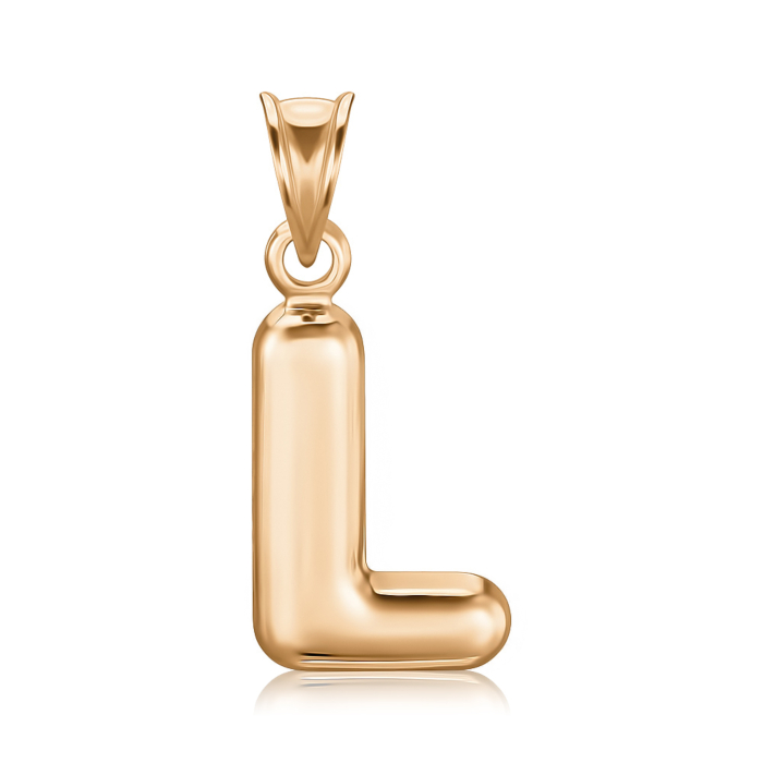Золота підвіска-літера L без вставки P-341-P/01