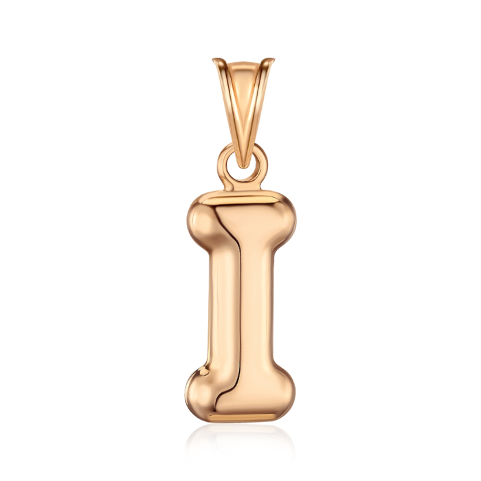 Золота підвіска-літера без вставки P-343-P/01