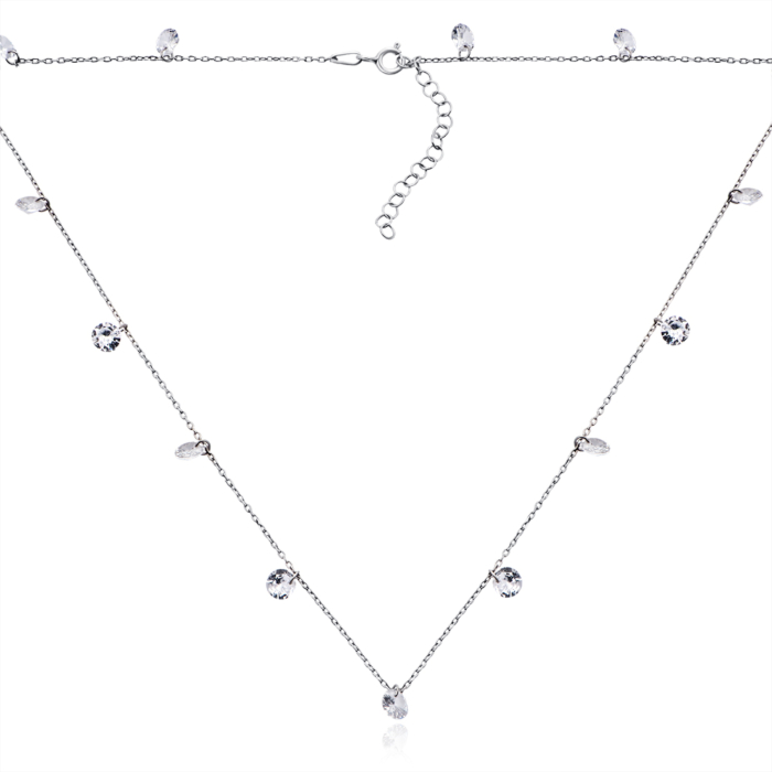 Серебряное кольцо с фианитами. Артикул P-4224-K/12/1