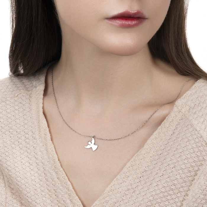 Серебряное колье. Артикул P-4225-K/12